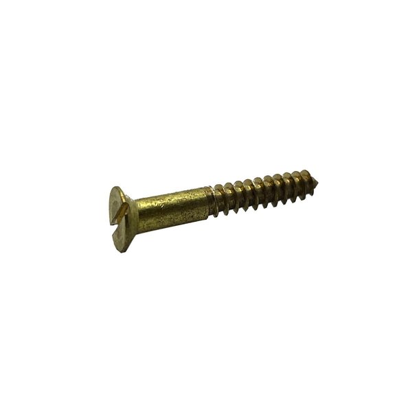 Suburban Bolt And Supply Wood Screw, #14, 2-1/2 in, Plain Brass Flat Head Phillips Drive A3290160232F